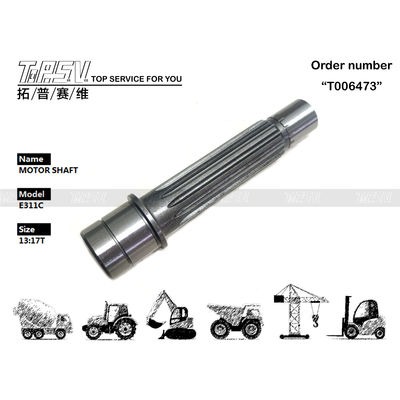 Good price 165-5803 Vervaardigde andere E311C Excavator Travel Motor Shaft Parts for Excavator Transmission System online