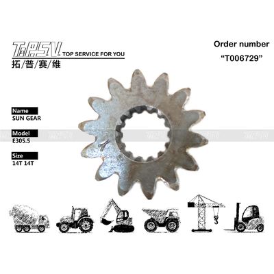 Good price 198-5013 Compatibiliteit E305.5 Excavator Travel Sun Gear voor verschillende excavatormodellen online
