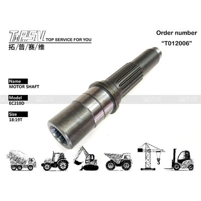 Good price Vervaardigde EC210D Excavator Travel Motor Shaft Pump Parts met hydraulische motor aandrijving online
