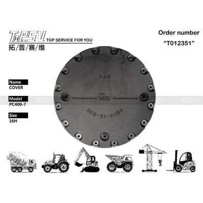 208-27-71183 Verpakkingsgrootte Afhankelijk van Verpakkingstype PC400-7 Graafmachine Reis Aandrijfdeksel Precisie Ontworpen Component Verbetering van Graafmachine Prestaties