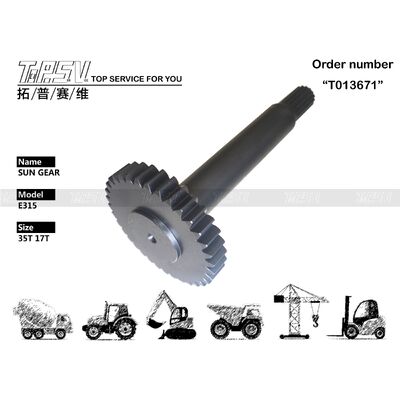 Machinewerkplaatsen E315 Graafmachine Rijden 1 Fase Zonnewiel Tandwielkast Planetaire Reductiekast Zwaar Uitvoering Duurzaam Bouwmaterieel Versnellingsbak Onderdeel