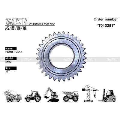 SK02 Graafmachine Reizen 1 Stage Planet Gear Onderdelen voor Travel Drive Graafmachine Reserveonderdelen
