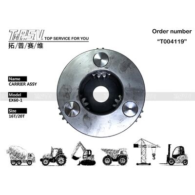 EX60-1 Swing 2 Stage Excavator Carrier ASSY Onderdelen voor Swing Drive